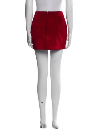Saint Laurent Leather Mini Skirt