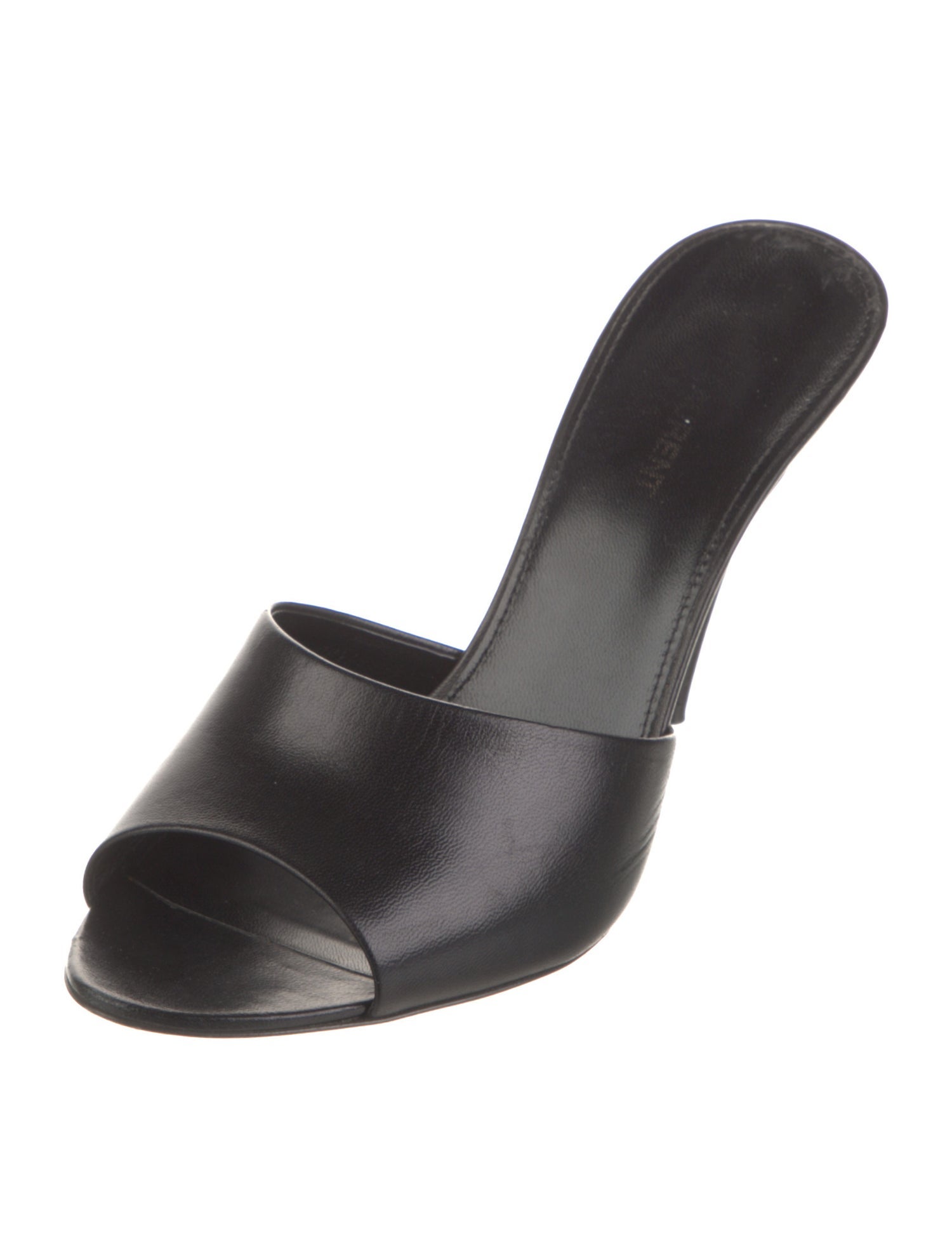 Saint Laurent Leather Slides