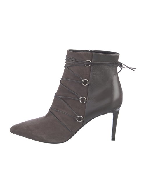 Saint Laurent Suede Lace-Up Boots