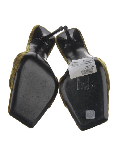 Saint Laurent Velvet Slides