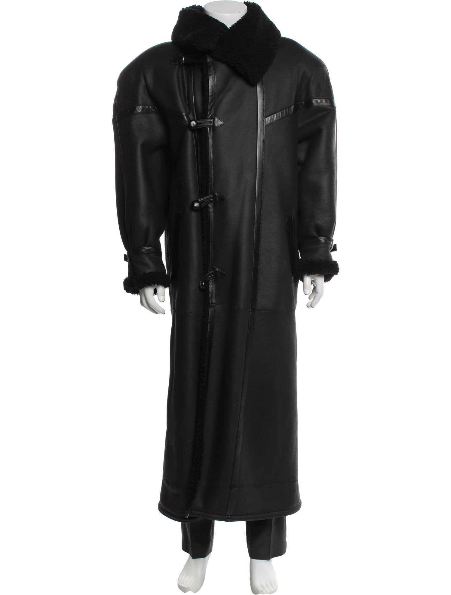 Saint Laurent 2023 Lambskin Overcoat