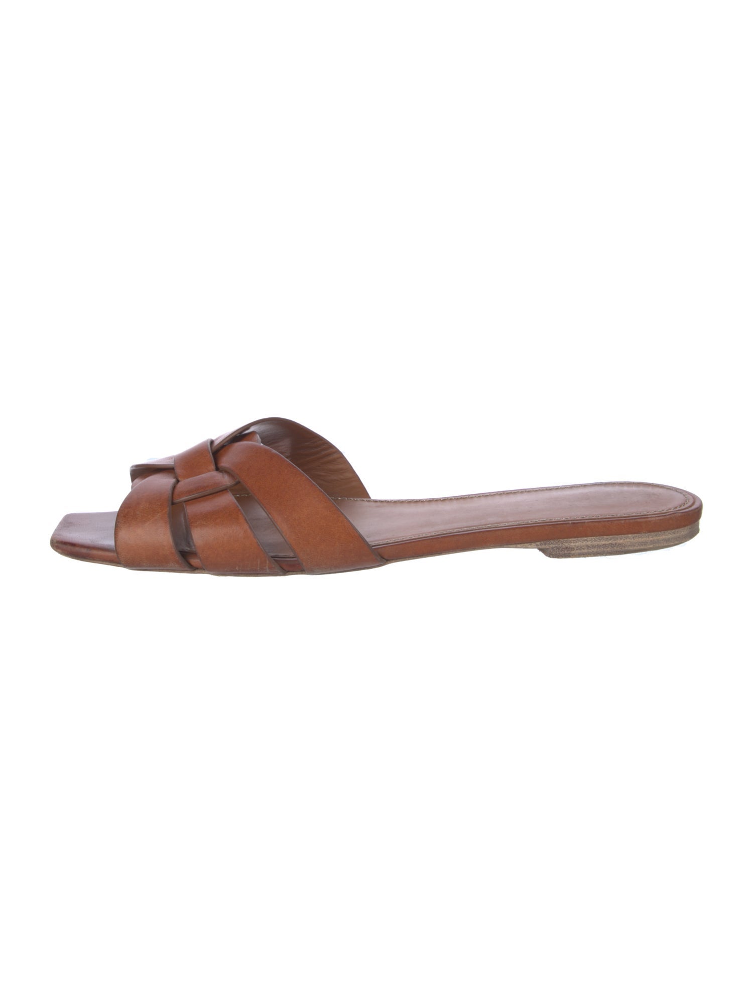 Saint Laurent Leather Slides