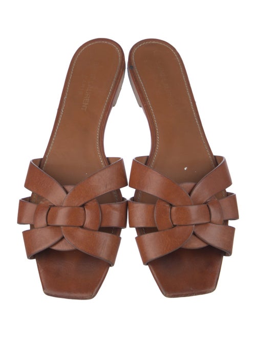 Saint Laurent Leather Slides