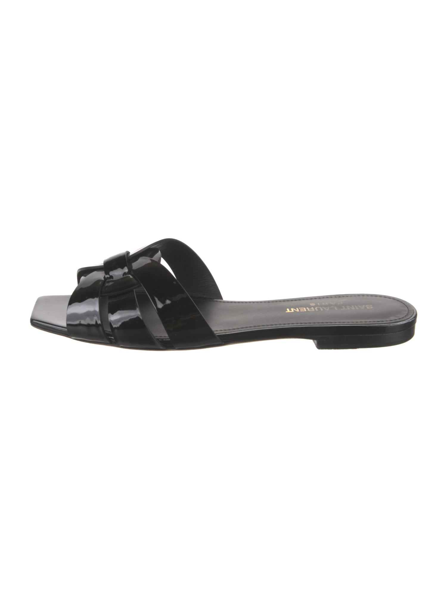 Saint Laurent Patent Leather Slides