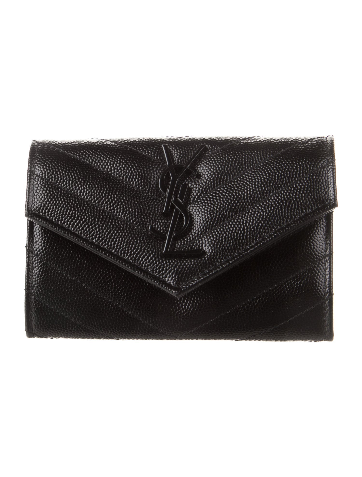 Saint Laurent 2019 Small Matelasse Envelope Compact Wallet
