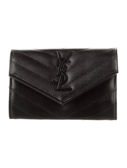 Saint Laurent 2019 Small Matelasse Envelope Compact Wallet