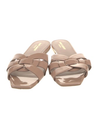 Saint Laurent Patent Leather Slides