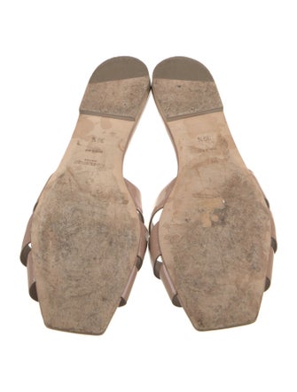 Saint Laurent Patent Leather Slides