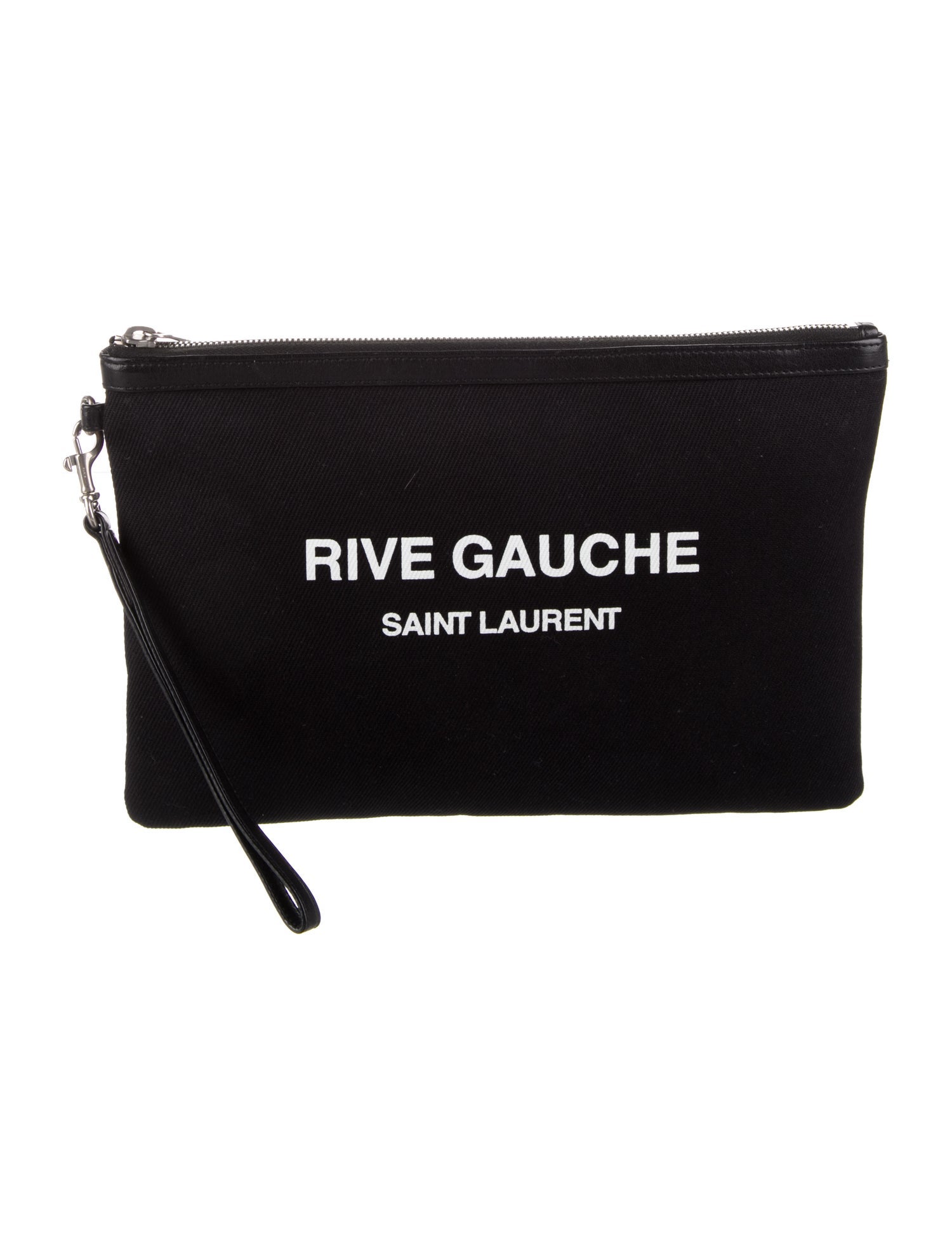 Saint Laurent canvas cosmetic bag