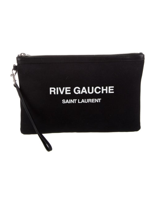 Saint Laurent canvas cosmetic bag