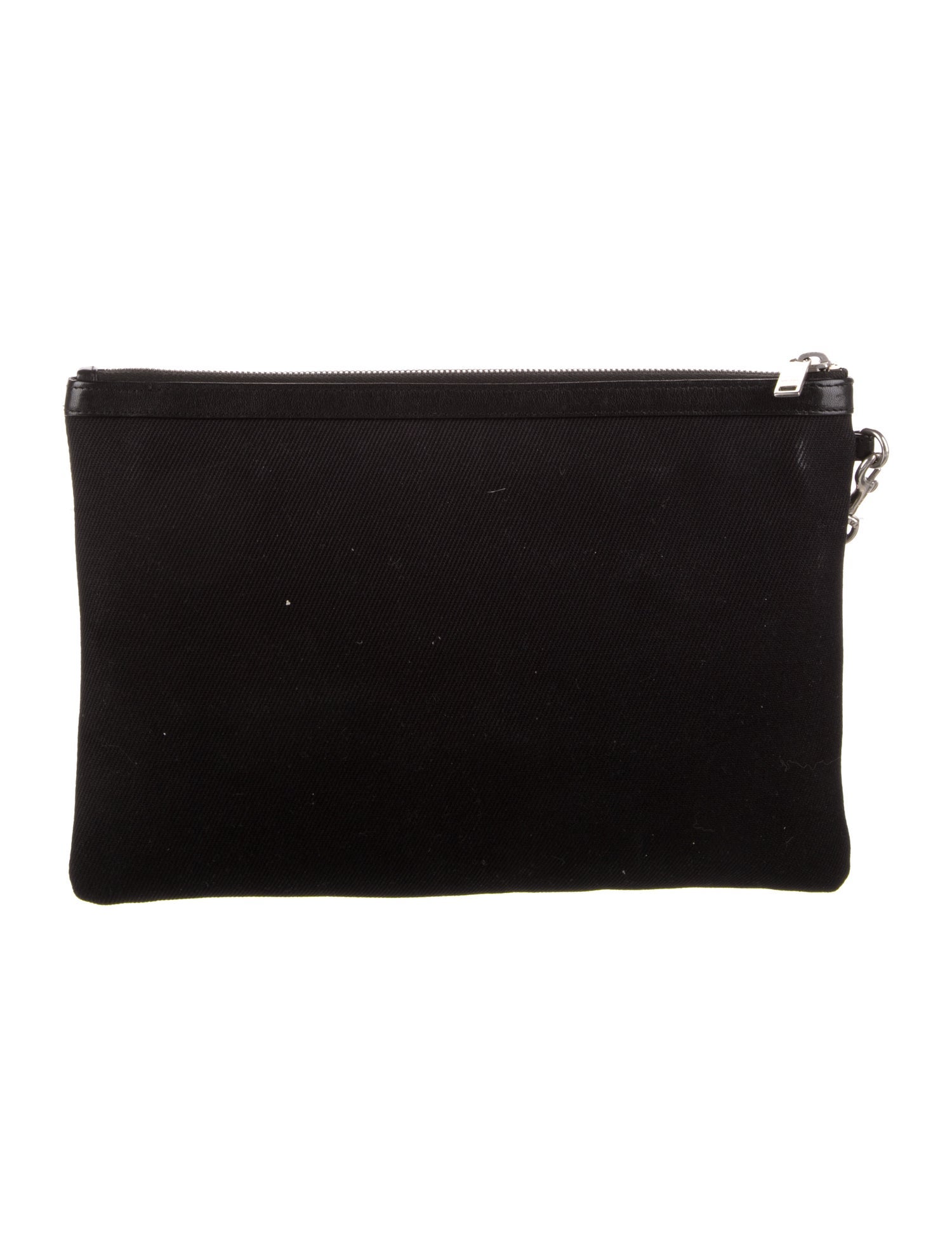 Saint Laurent canvas cosmetic bag