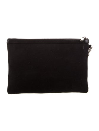 Saint Laurent canvas cosmetic bag