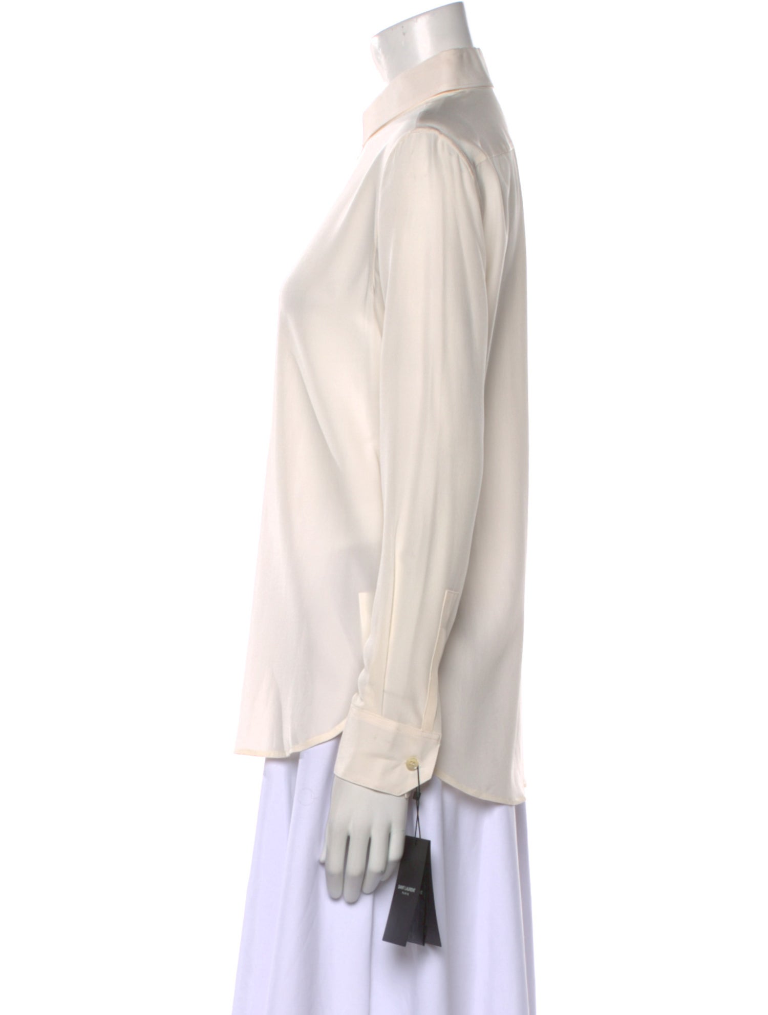 Saint Laurent 2017 Silk Button-Up Top w/ Tags