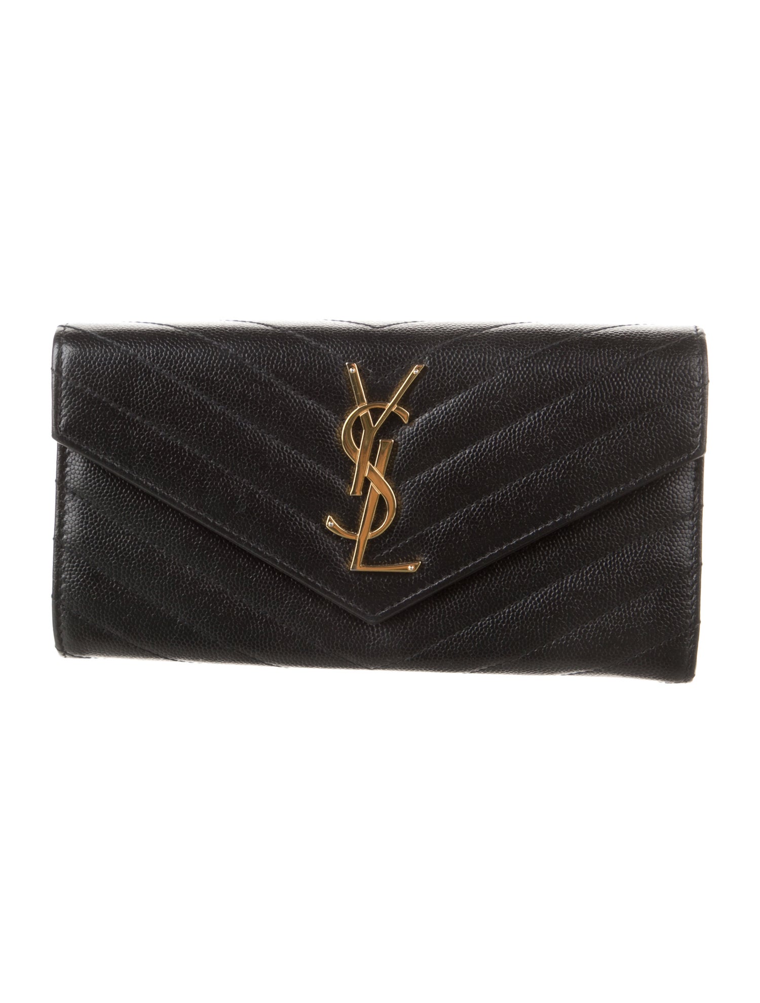 Saint Laurent 2020 Cassandre Monogram Envelope Flap Wallet