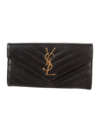 Saint Laurent 2020 Cassandre Monogram Envelope Flap Wallet