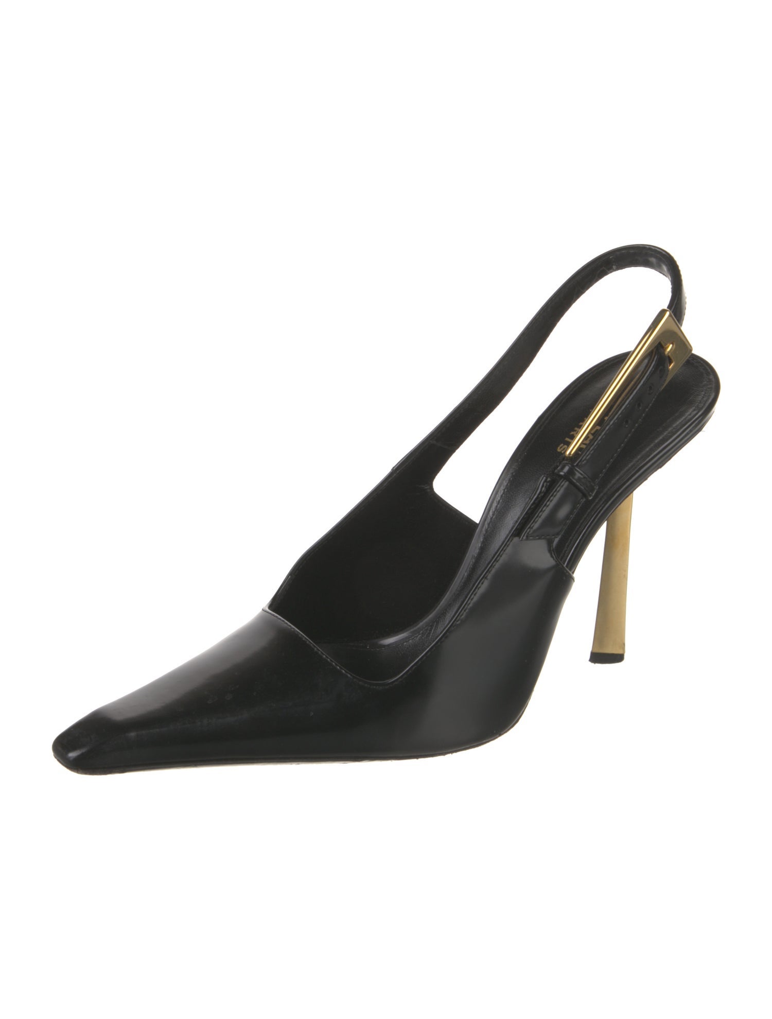 Saint Laurent Patent Leather Slingback Pumps