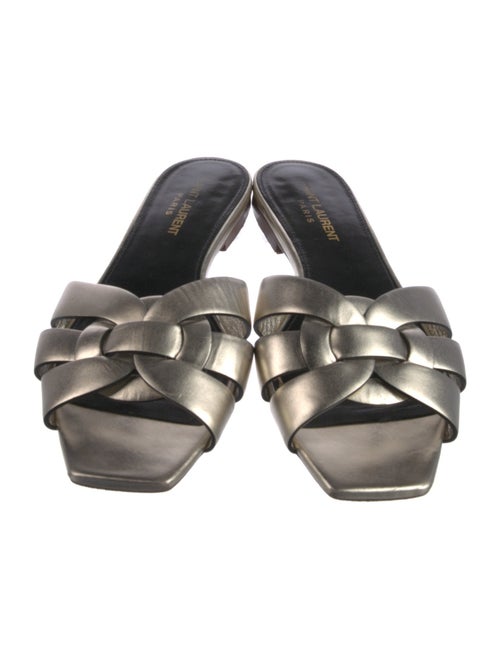Saint Laurent Leather Slides