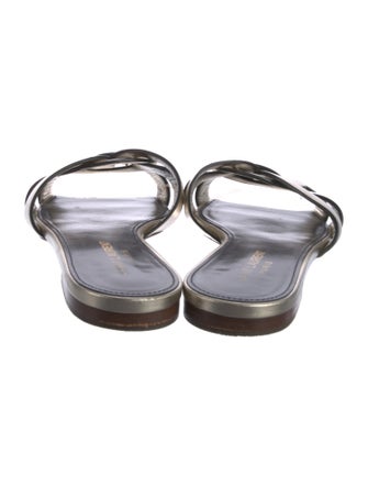 Saint Laurent Leather Slides