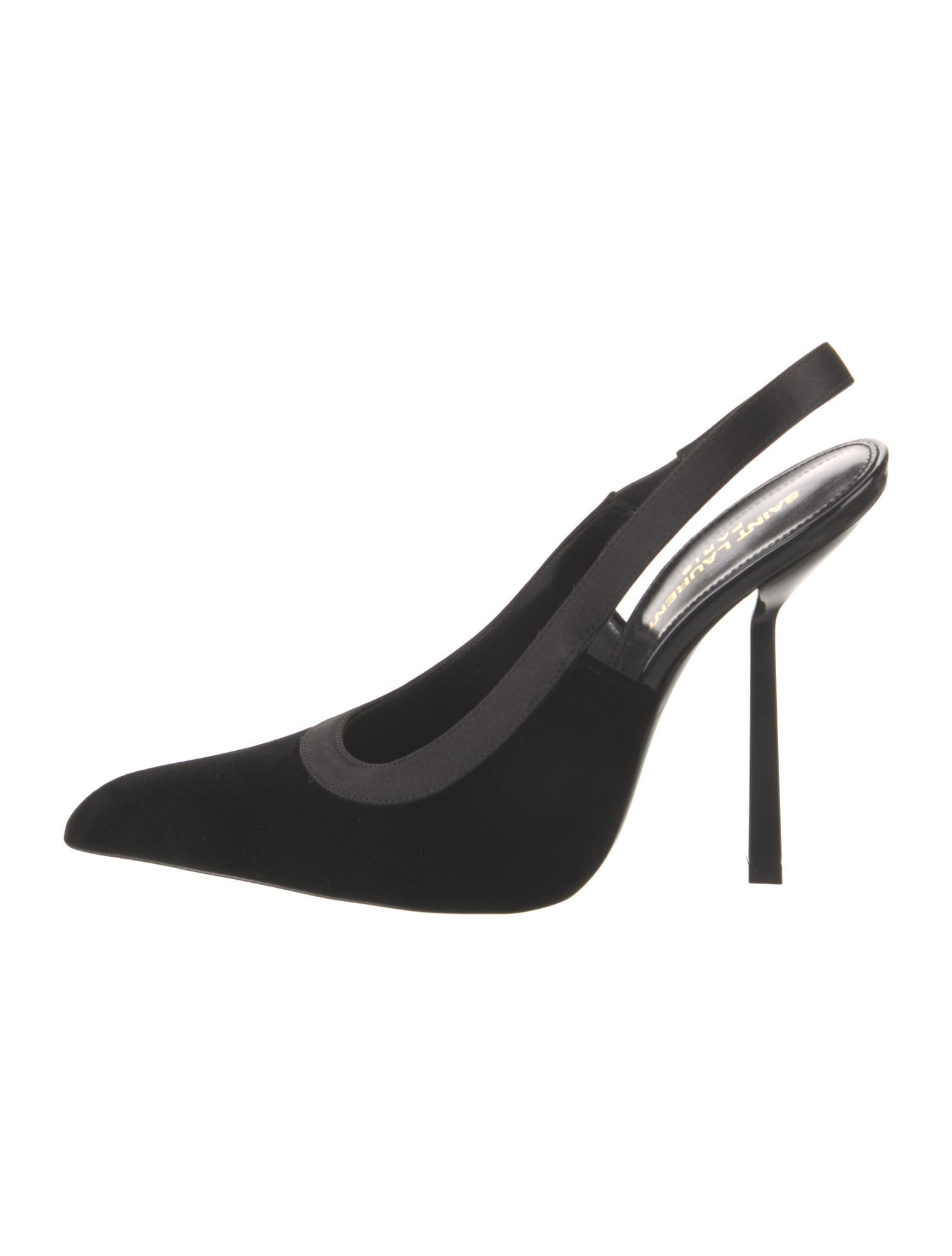 Saint Laurent Velvet Slingback Pumps w/ Tags
