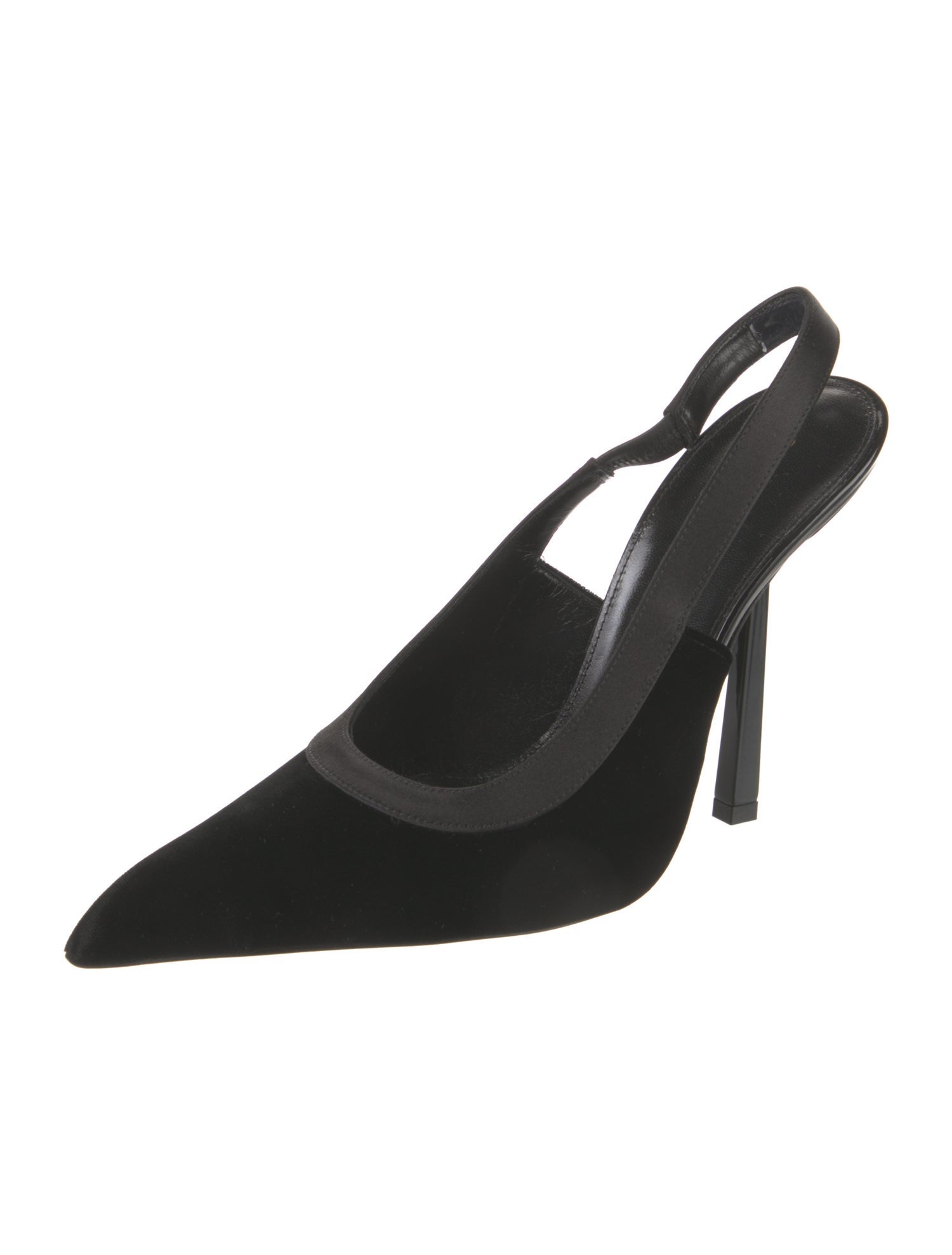 Saint Laurent Velvet Slingback Pumps w/ Tags
