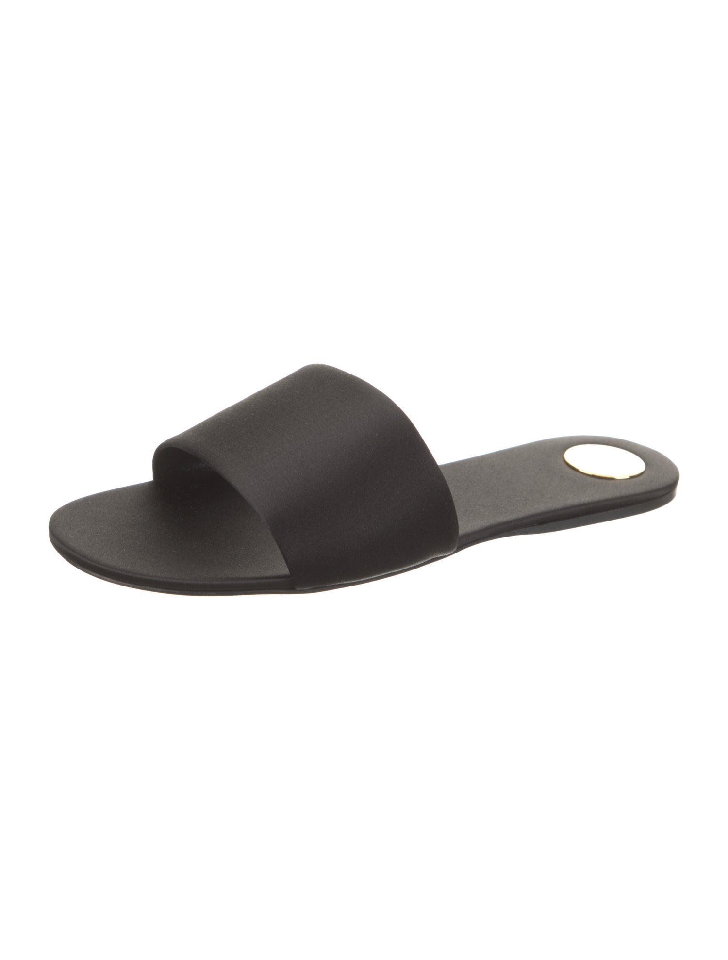 Saint Laurent Satin Slides w/ Tags