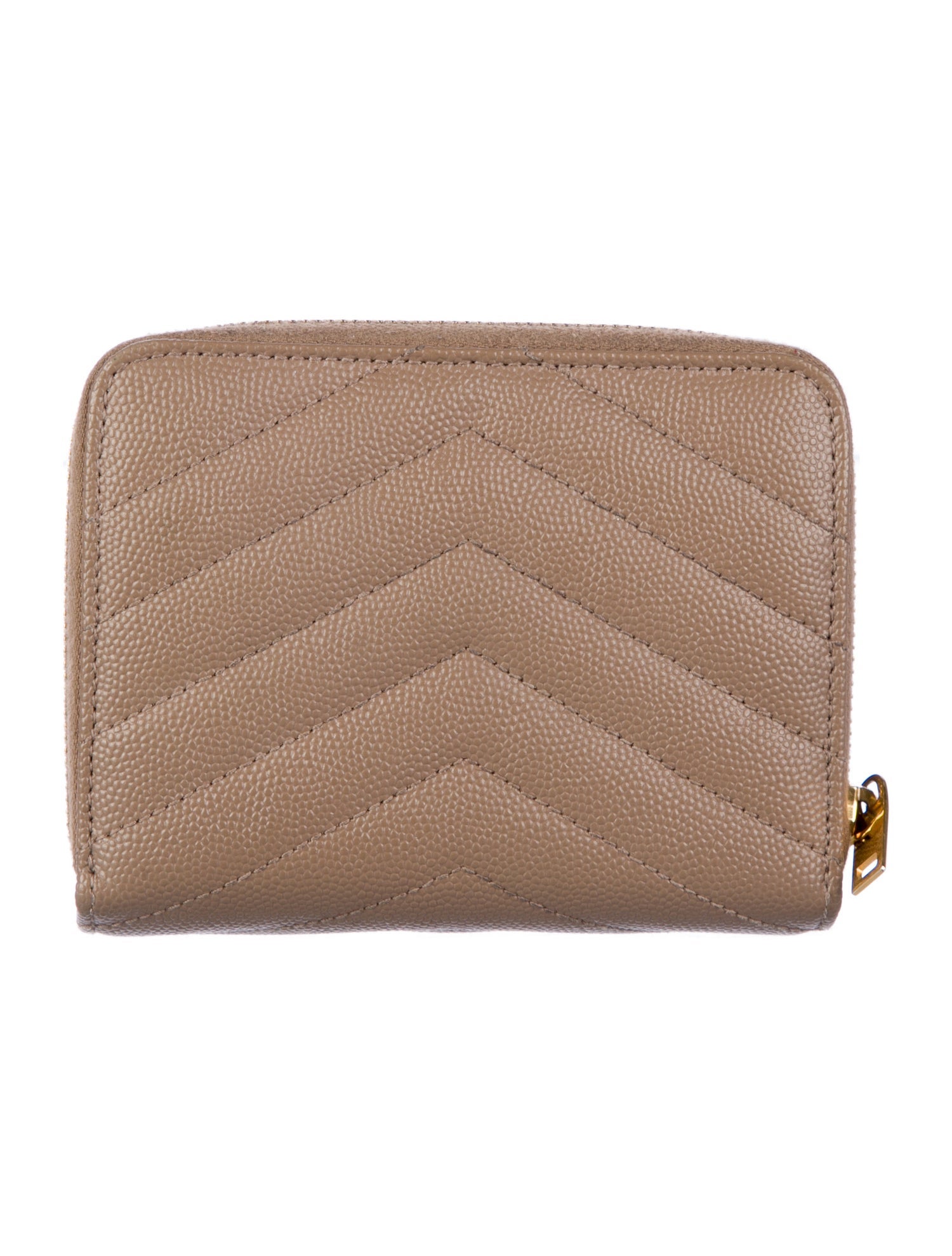 Saint Laurent 2022 Signature Logo Compact Wallet