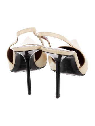 Saint Laurent Leather Slingback Pumps