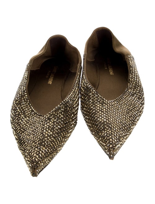 Saint Laurent Crystal Flats