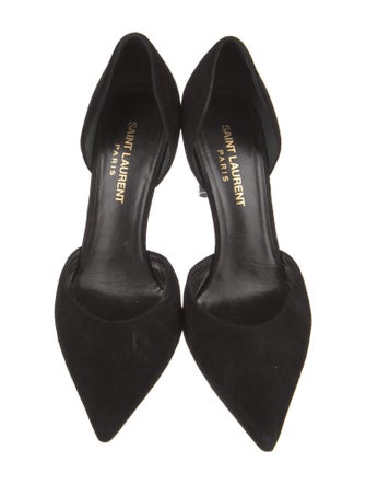 Saint Laurent Suede D'Orsay Pumps