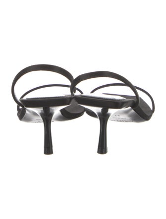 Saint Laurent Satin Slingback Sandals