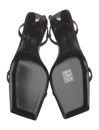 Saint Laurent Satin Slingback Sandals