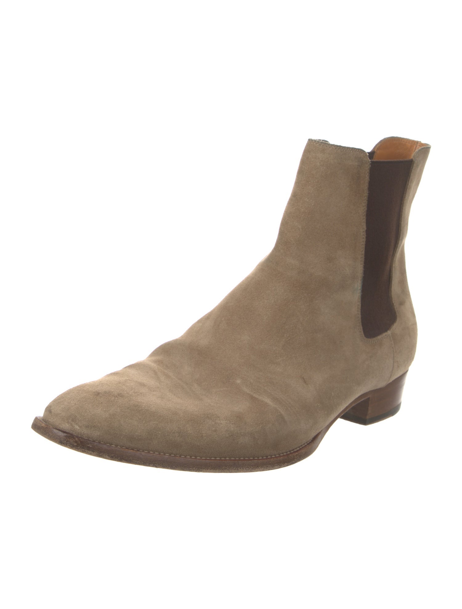 Saint Laurent Suede Chelsea Boots