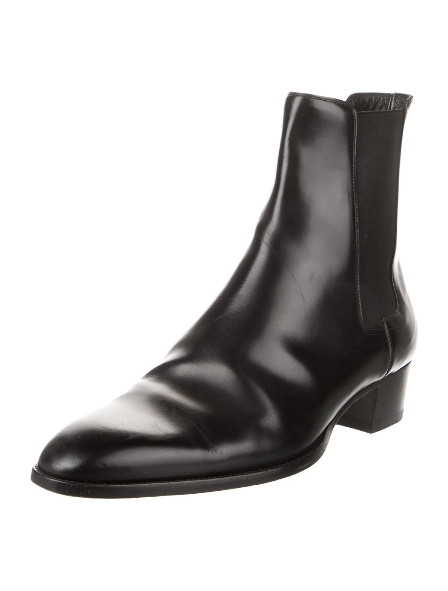 Saint Laurent Leather Chelsea Boots