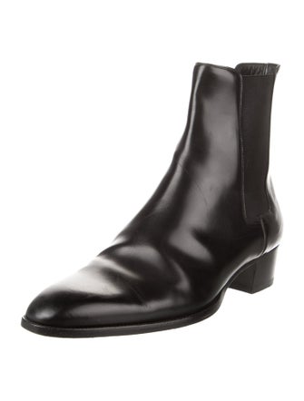 Saint Laurent Leather Chelsea Boots