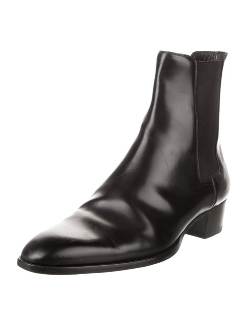 Saint Laurent Leather Chelsea Boots