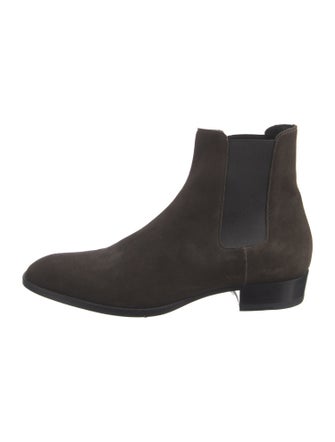 Saint Laurent Suede Chelsea Boots