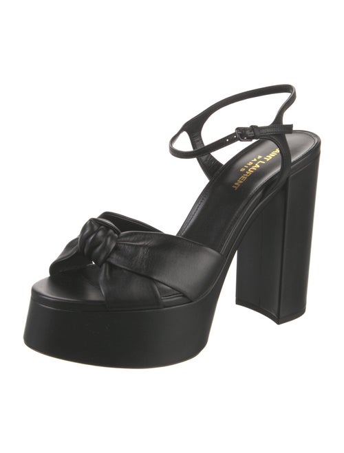 Saint Laurent Leather Slingback Sandals