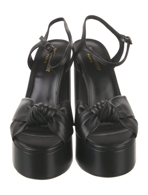 Saint Laurent Leather Slingback Sandals