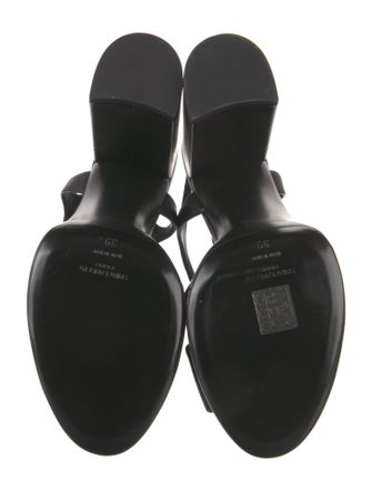 Saint Laurent Leather Slingback Sandals