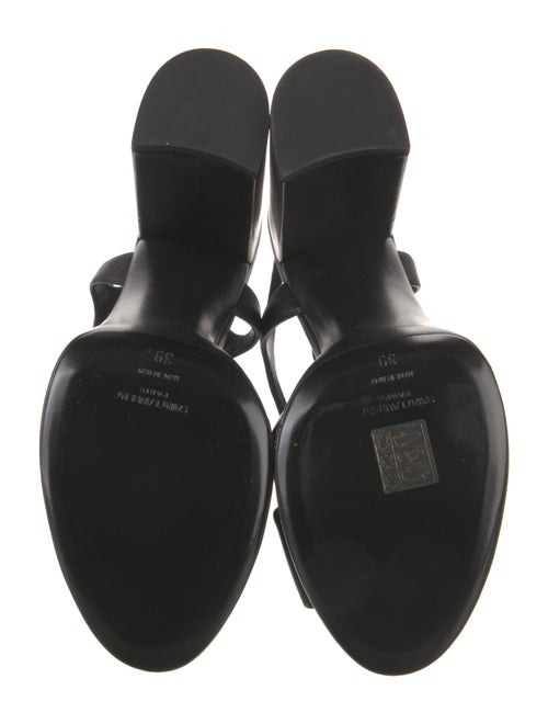 Saint Laurent Leather Slingback Sandals