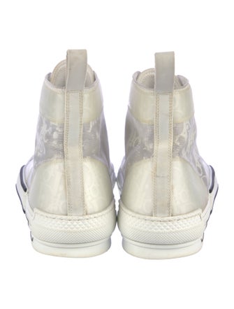 DIOR MEN Canvas Printed Sneakers