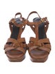 Saint Laurent Leather T-Strap Sandals