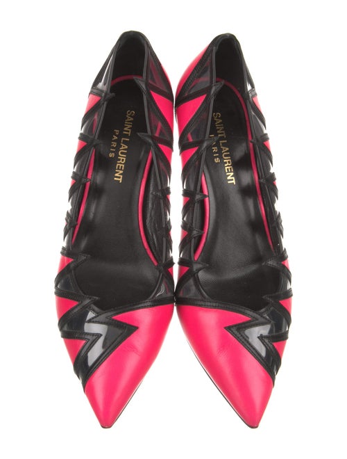 Saint Laurent Patent Leather Patterned Pumps
