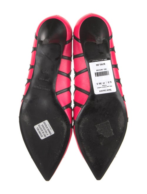 Saint Laurent Patent Leather Patterned Pumps