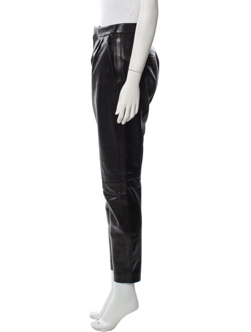 Saint Laurent Leather Skinny Leg Pants