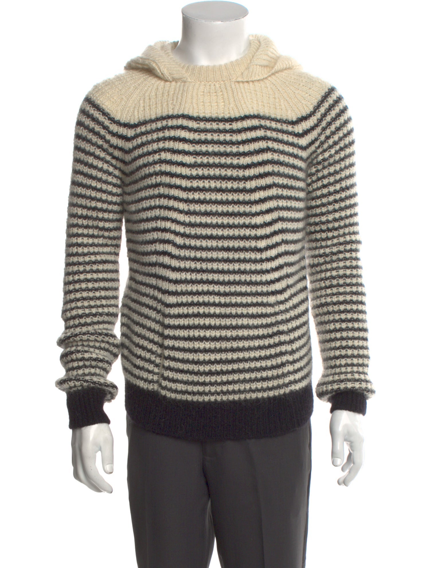 Saint Laurent 2019-2020 Striped Hoodie w/ Tags