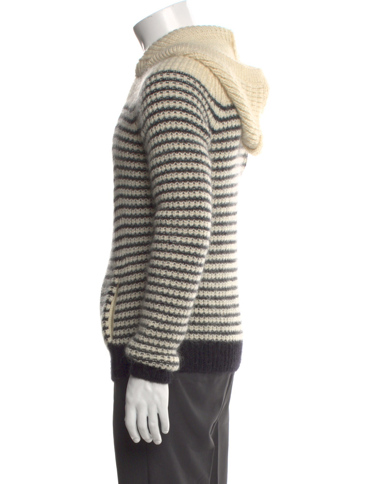 Saint Laurent 2019-2020 Striped Hoodie w/ Tags