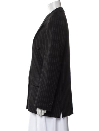 Saint Laurent Wool Striped Blazer