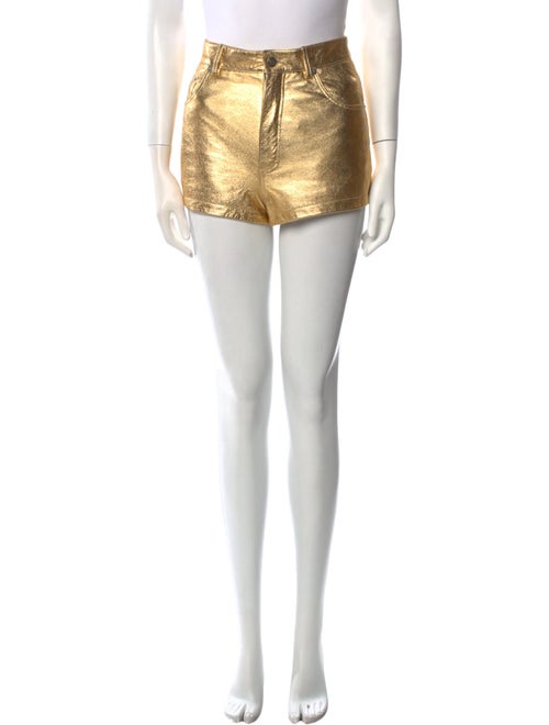 Saint Laurent Lambskin Mini Shorts