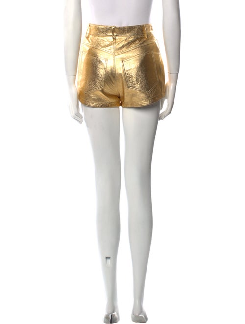 Saint Laurent Lambskin Mini Shorts